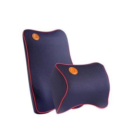 China 2021 Best Selling Soft Memory Foam Pillows Seat Headrest Lumbar Support Set Car Waist Cooling Cushion for sale