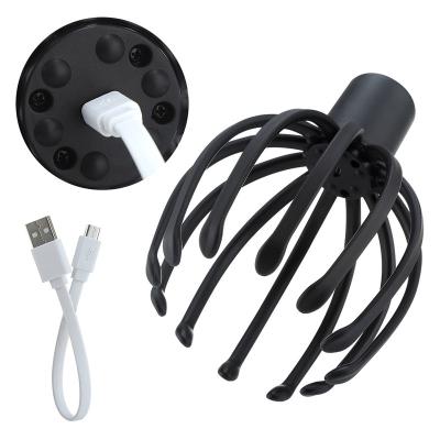 China USB Rechargeable Electric Head Octopus Claw Hair Scalp Massager Relaxation Head Massager for sale