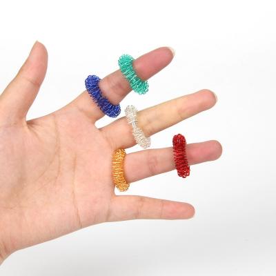 China Hot Selling Hand Blood Circulation Acupuncture Finger Massage Enhancing Ring for sale