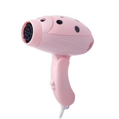 China 2021 Cute Beetle DC Motor Household Travel Foldable Hair Dryer Collapsible for Kids and Student for sale