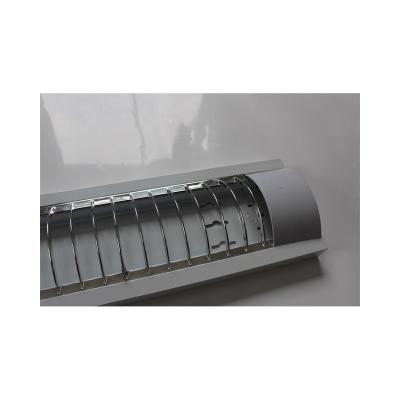 China 2x18W 20W 1*4ft 2*4ft 1*5ft 2*5ft Double Lamp IP65 Tri T5 T8 LED Glass Tube Grille Ceiling Light Dust Proof Purified Fluorescent Fixture 1*2ft 2*2ft for sale