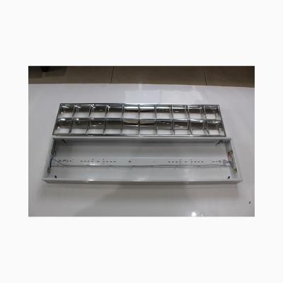 China Led Iron Led Tube Panel Ceiling Grill Lamp Canopy Grill Lamp / Fluorescent Tube Fitting Lamp Panel for sale