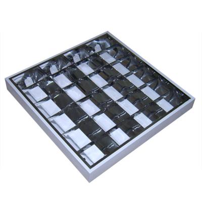 China Good Quality Iron Surfaced Grill Light Ceiling Panel Square Aluminum Alloy Commercial Lighting Lamps for sale