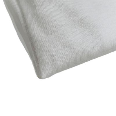 China Breathable pure white double cotton organic cotton fabric for sale