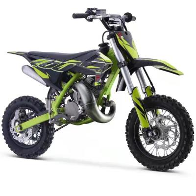 China Mini Dirt Bike 50cc 2 Stroke Moto Electric Start Motorcycle Off Road Bike 50cc Intra-Mine Dirt Bike For Kid 1420*675*960mm for sale