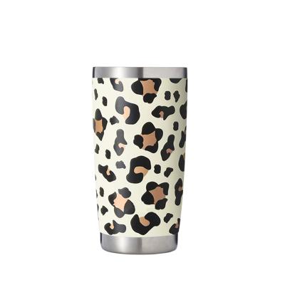 China 2021 Sustainable Double Wall Stainless Steel Vacuum Insulated Tumbler With Brush For Hot And Cold Drinks Beer Wine for sale