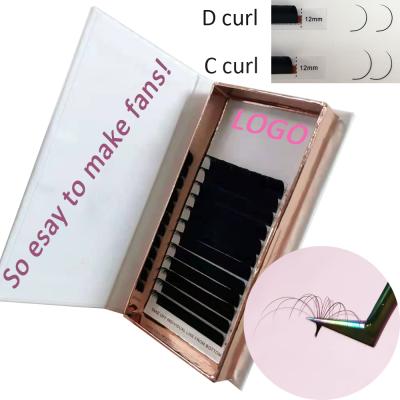 China Long Natural Eyelash Extensions Different Super Soft Easy Fan Eyelash Extensions Provides Different Lashes Fans for sale