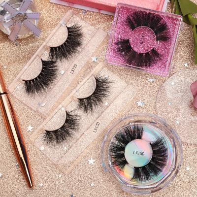 China Wholesale 3d Long Box Lashes 25mm Dramatic Thick False Natural Private Label Lashes Mink Lashes Long for sale