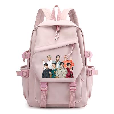 China Waterproof Korean version of the boy bl bulletproof star around male and female students backpack school bag leisure backpack for sale