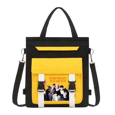 China 2022 New KPOP 2022 New Large Capacity Large Tote Canvas Anti-theft Bag Korean Fashion Soft Single Shoulder Bag Messenger Bag for sale