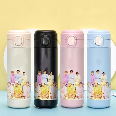 China Business Youth League Star Pea Cup Portable Bomb Cover Thermos Mug Bulletproof Student Water Cup for sale