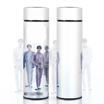 China New PORTABLE Hot Sale Bulletproof Boys Album PROOF 304 Stainless Steel Vacuum 304 Stainless Steel Water Bottle Insulated Smart Flask Thermos for sale