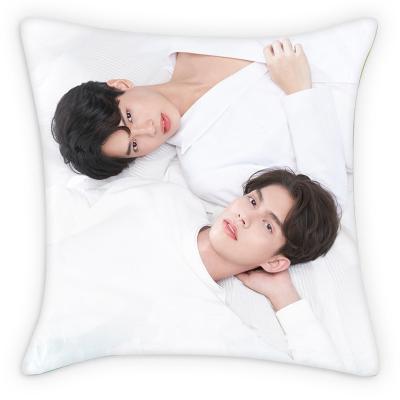 China New custom BRIGHTWIN double-sided anti-shrink square pillow the same style sofa cushion office cushion short plush pillow for sale