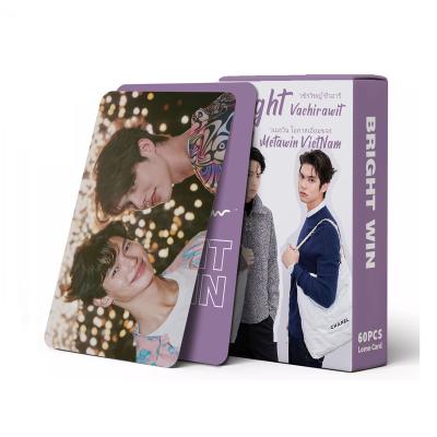 China 60pcs/box Korea Stars Thailand Round Victory GOT7 OEM LOMO Greeting Cards Cards Luminous Double Sided Lomo Wholesale Card for sale