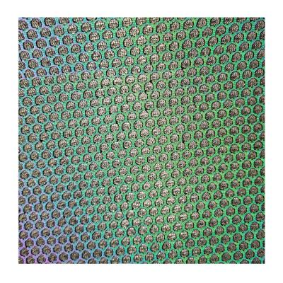 China Custom Waterproof 3d Mesh Fabric Rainbow Hole Mesh Fabric Polyester Reflective China Fabric for sale