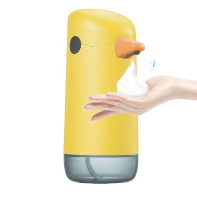 China Yellow Small Duck Foam Induction Foam Soap Dispenser Touchless Household Sanitary Bacteria Control Smart Automatic Hand Washing Machine for sale