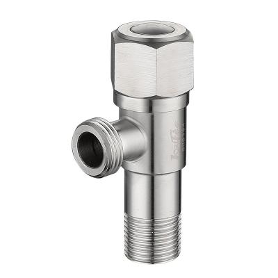 China Modern 304 stainless steel cold and hot water general angle valve 4 triangle points of thickened special stop valve water heater valve for sale