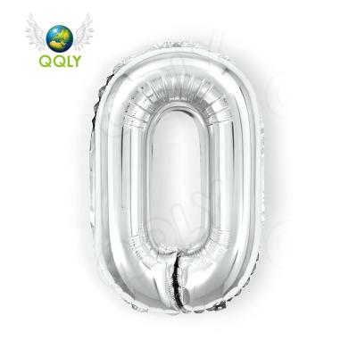 China Hot Selling High Quality Wholesale 16 Inch Birthday Mylar Foil Number Balloon For Birthday Party Theme Celebration Decoration Supplies for sale