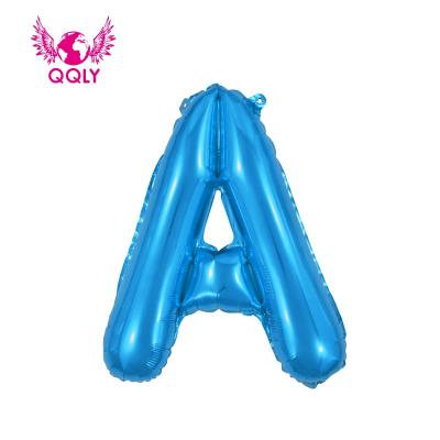 China 16 inch gift qqly 32 40' inch person wrapping globos A-Z letter helium foil rainbow colorful birthday party decoration card toy gift for sale