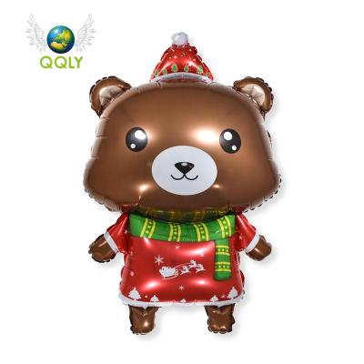 China New Party Design Merry Christmas Series Penguin Bounces Bear Toy Foil Balloon For Party Theme Celebration Decoration Stage Supplies for sale