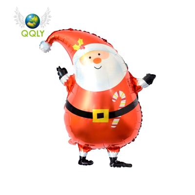 China Hot Selling Santa Claus Foil Nylon Balloon For Trees Party Merry Christmas Series Theme Decoration Celebration Supplies for sale