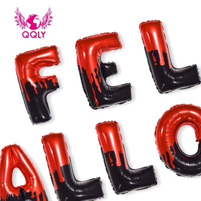 China New Party Feliz Halloween Series Spanish Party Design 16 Inch Mylar Foil Balloons Individually Wrapping Party Decoration Supplies globo for sale