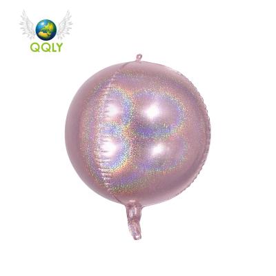 China 4D Party Foil Balloons For Baby Birthday Party Decoration Perfect Round Helium Balloon for sale