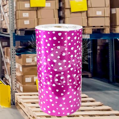 China QQLY decorative high quality decorative foil foil metallic PET printed composite material to make pink foil balloon for sale