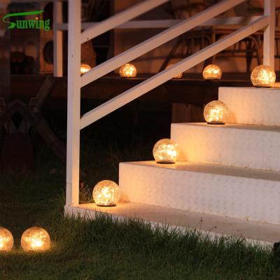 China Garden/Trees/Flowers/Outdoor Decorative Waterproof Led Solar Garden Lights Flowerbed Park/Yard Round Fence Ball/Pathway Solar Lawn Patio Walkway for sale