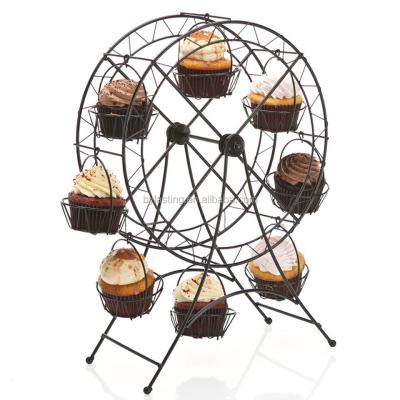 China Disposable Ferris Wheel Cupcake Stand Cake Stand for Carnival Circus Theme Party Christmas Decor for sale