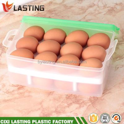 China 2 Layer Viable Egg Plastic Egg Tray Egg Storage Container Storage Box for sale