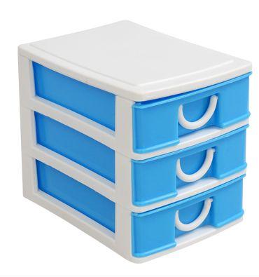 China Fashion Multi Viable Decorative Sundries 3 Drawer Substitute Boxes Plastic Storage for sale