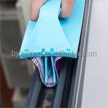 China Viable Magic Room Corner Kitchen Window Door Cloth Flat Clean Cleaning Brush for sale