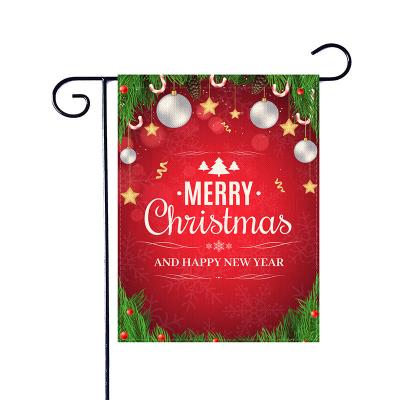 China Health Care Institutes Custom Design High Quality Double Sided Sublimation Christmas Garden Flag for sale