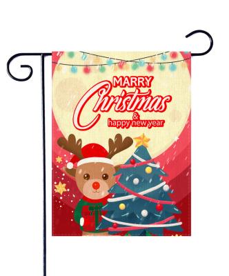 China Health Care Institution Christmas Series Customized Outdoor Garden Flag Polyester Pole Garden Flag Garden Decoration Giant Welcome Flag for sale