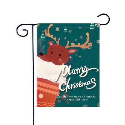 China Health Care Institutes Customized Silk Screen Printing Polyester Christmas Banner Flag Christmas Yard Flag Yard Flags Customized for sale