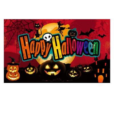 China Health care institutes manufacture hot sale 3x5ft poly Halloween decoration flag indoor living room decoration flags party flag for sale