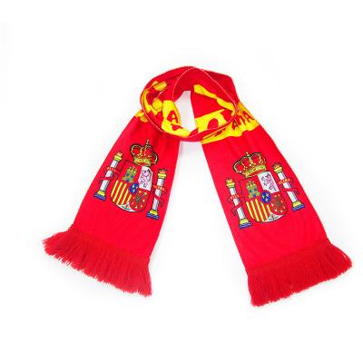 China High Quality Hot Selling Football Fan Double Side Scarf Printing for sale