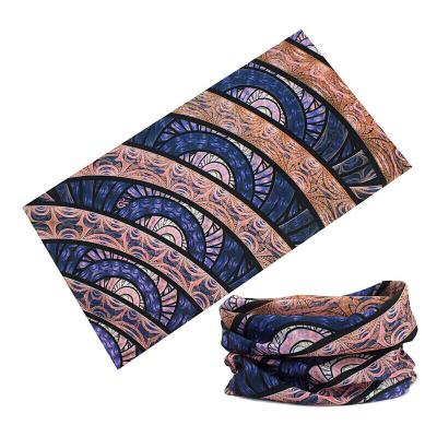 China Custom Polyester Logo Seamless Comfortable Fabric Multifunctional Bandanas for sale