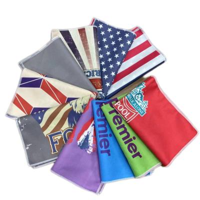 China Customized Towel Printed Rectangle Shape Towel Viable Printing Ice Golf Towels Football Fans Wholesale Manufacturing Viable for sale