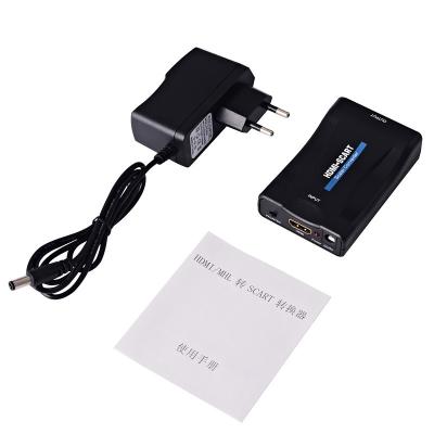 China European Hot Selling HD to SCART Converter HDTV to SCART 1080P Video Converter Hd to 1080P Scart Converter for sale