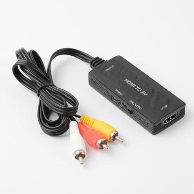 China Hot-selling TV HDTV to AV Converter HDM-I to AV High Definition Compatibility with Strong HDMI Converter 1M Line for sale