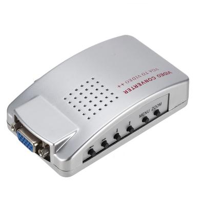 China ABS VGA to AV Video Converter Supports HD Computer to TV VGA to BNC Converter Box PC to TV for sale