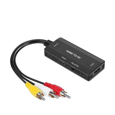 China HD to AV Audio and Video Adapter HDM-I to AV Conversion Head HDTV 3RCA HD to Red, White and Yellow AV HY-HD AU AV with Cable for sale