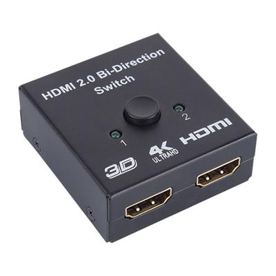 China Two-in-one- 4k hd frontier changer A-B splitter HY-HD splitter HD conversion computer audio and video bidirectional switcher for sale