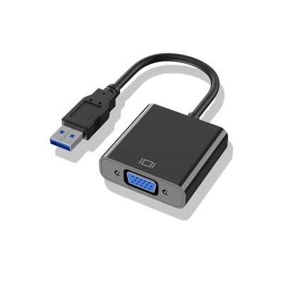 China Frontier USB3.0 To VGA Adapter Cable 1080p Driverless usb3.0 To Computer From VGA To Projector To VGA Usb3.0 Cable for sale