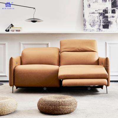 China Fashion Foldable Modern High End Living Room Custom Furniture Art Concubine Chair Recliner Leather Sofa for sale