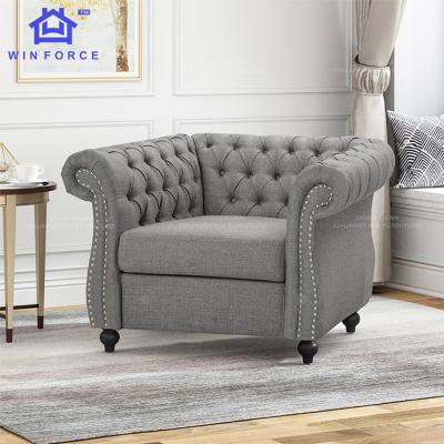 China Living Room Furniture Sofa Chair New Simple Design Customizable Velvet Fabric Chair For Bad Room for sale