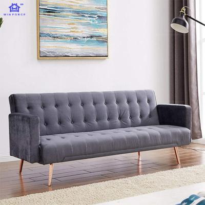 China Foldable Fast Supplier 2021 Sofa Bed Velvet Fabric Sofa Times With Single Bed Living Room Sofa Bed Armchair for sale