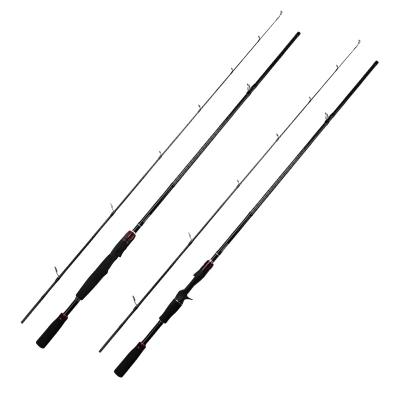 China Carbon Spinning Casting Fishing Rods 2 Sections Seawater Hard Carbon Fishing Tackle Carbon Spinning Rod for sale